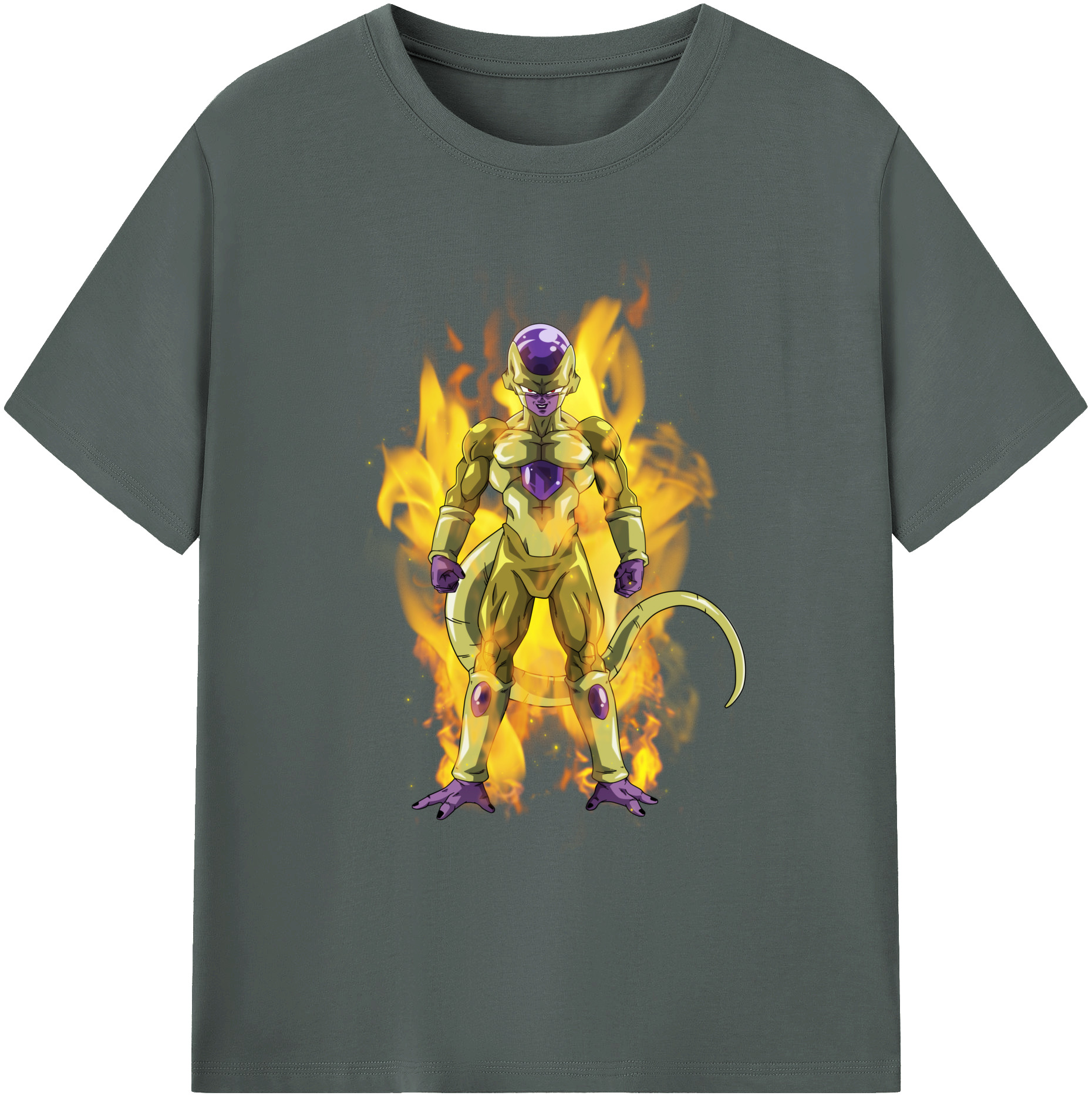 （画像用） ドラゴンボール フリーザ DRAGON BALL Frieza 綿100％ メンズ半袖Tシャツ｜肌触りやわらか＆通気性